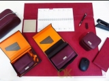 Нагрудная сумка CARD HOLDER, красивый винный цвет, натуральная кожа